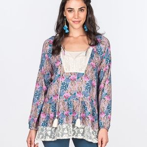 Matilda Jane floral tunic -large